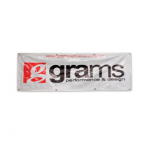 6 FT. Vinyl Garage Banner - SILVER Grams Performance